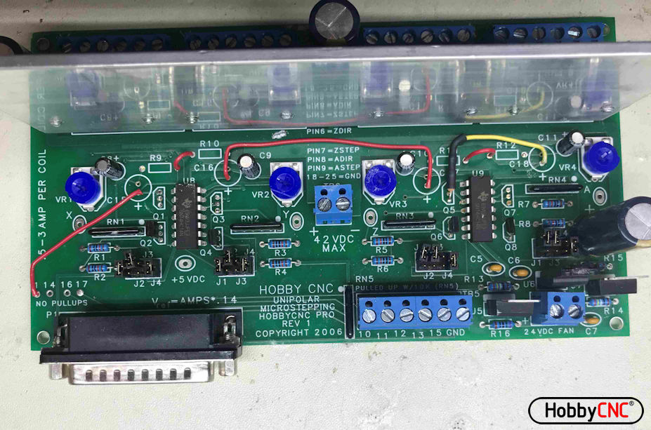HobbyCNC PRO Rev 1 Amplifier Enable Hack