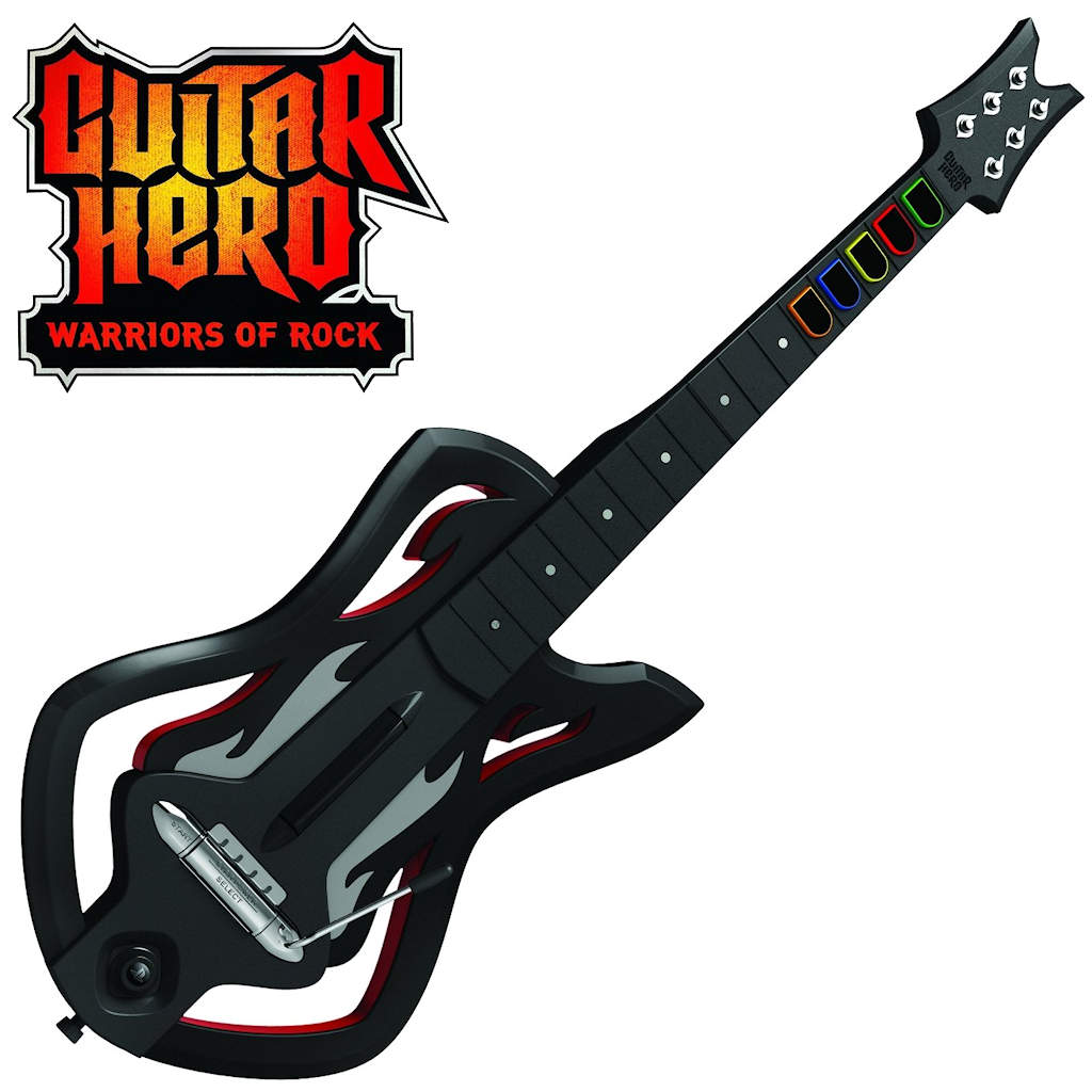 Warriors of Rock guitar - use HobbyCNC GH-10 replacement fret board