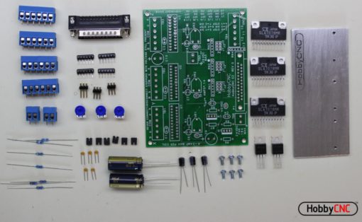 HobbyCNC EZ stepper motor controller electronics parts details