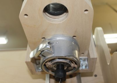 HobbyCNC Customer Build - Router mounting and dust port bottom view