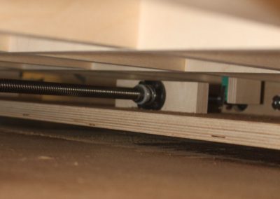 HobbyCNC Customer Build - X Axis drive screw and antibacklash nut acme