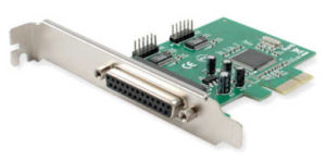 Example of parallel port board for controlling HobbyCNC Stepper Motor Driver boards.