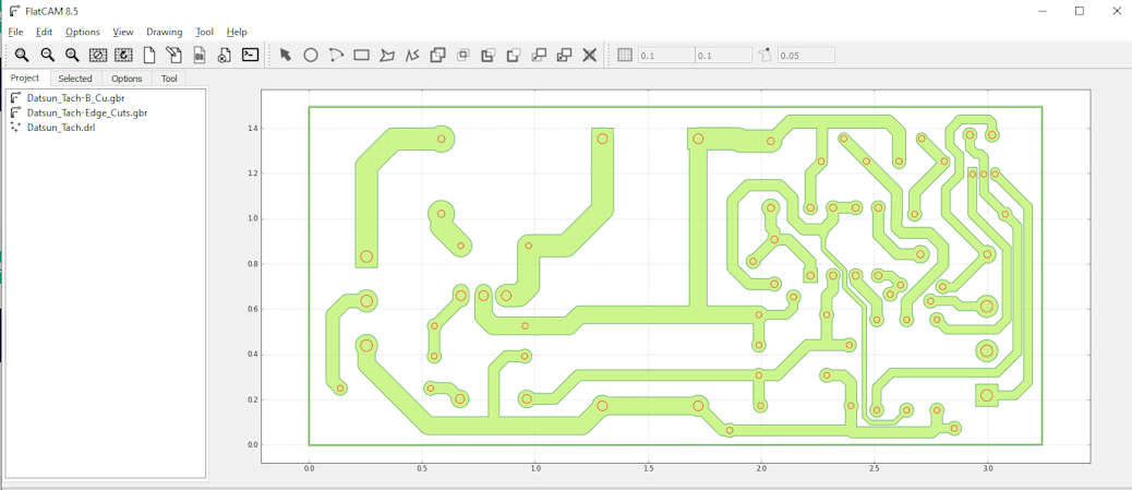 HobbyCNC KiCad, FlatCam, PCB Isolation Routing