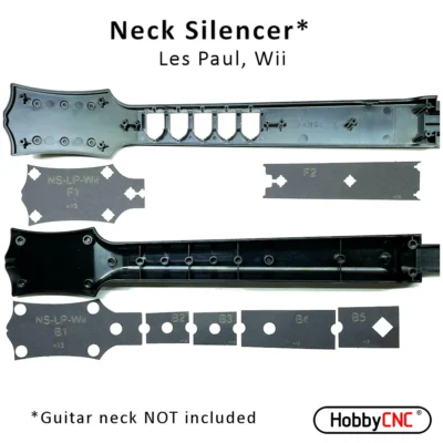 HobbyCNC Neck "Silencer" for Guitar Hero Les Paul for Wii