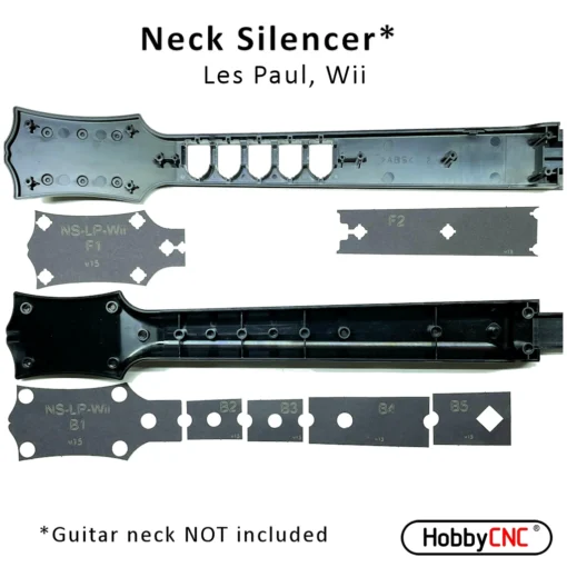 HobbyCNC Neck "Silencer" for Guitar Hero Les Paul for Wii