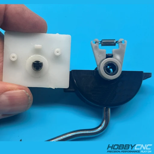 Guitar Hero whammy assembly aligning pot to Whammy Repair Base