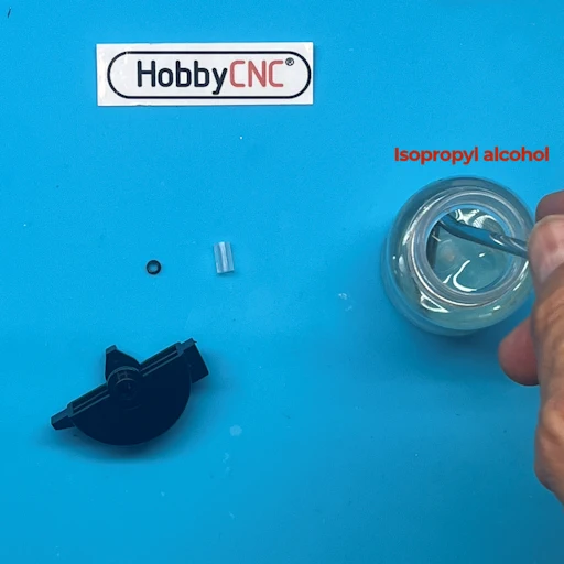 Install new Whammy Sleeve, iso alcohol